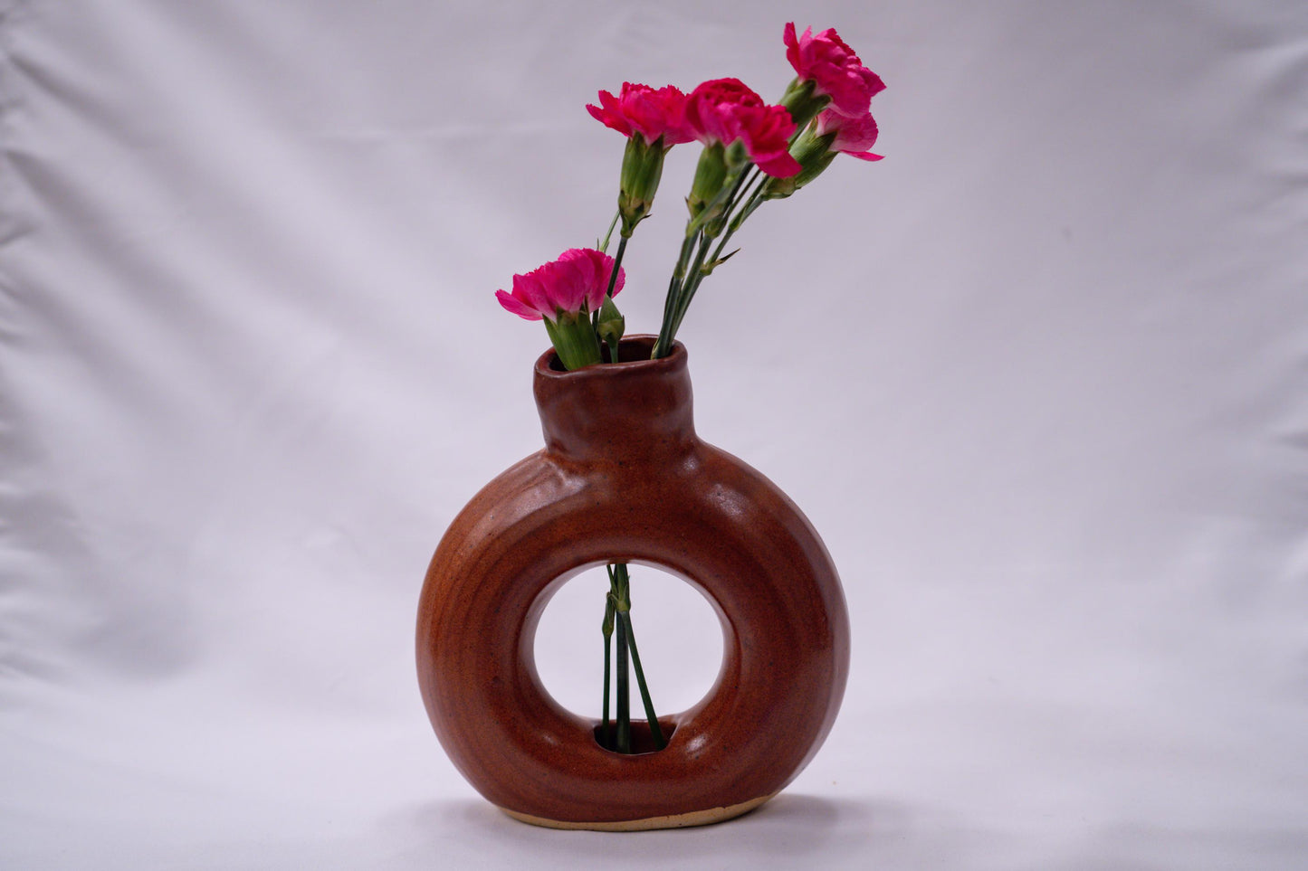 Handmade Ceramic Donut Vase