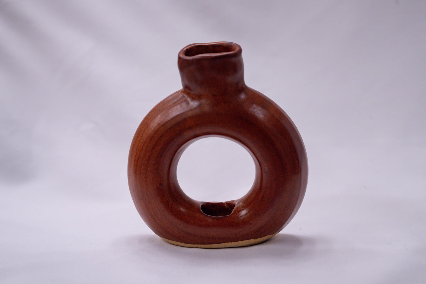 Handmade Ceramic Donut Vase